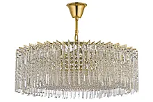 Люстра подвесная Maggio E 1.5.80.100 G Dio D'Arte прозрачная на 20 ламп, основание золотое в стиле классический Люстра подвесная Maggio E 1.5.80.100 G Dio D'Arte прозрачная на 20 ламп, основание золотое в стиле классический